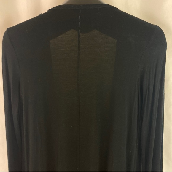 BLACK Reverse Tie Dye Duster Cardigan - Picture 5 of 7